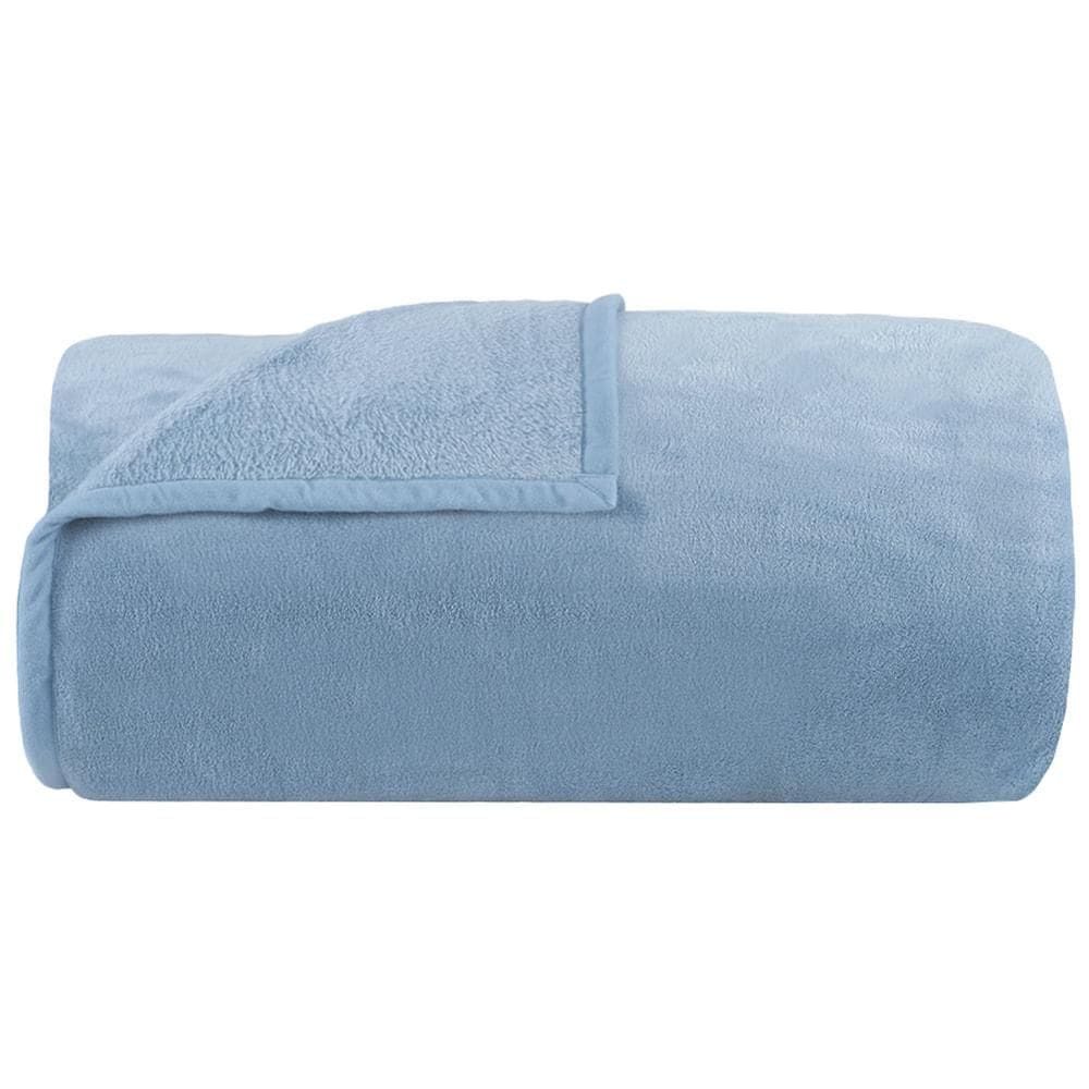 Cobertor S. King Aspen II Azul - Buddemeyer