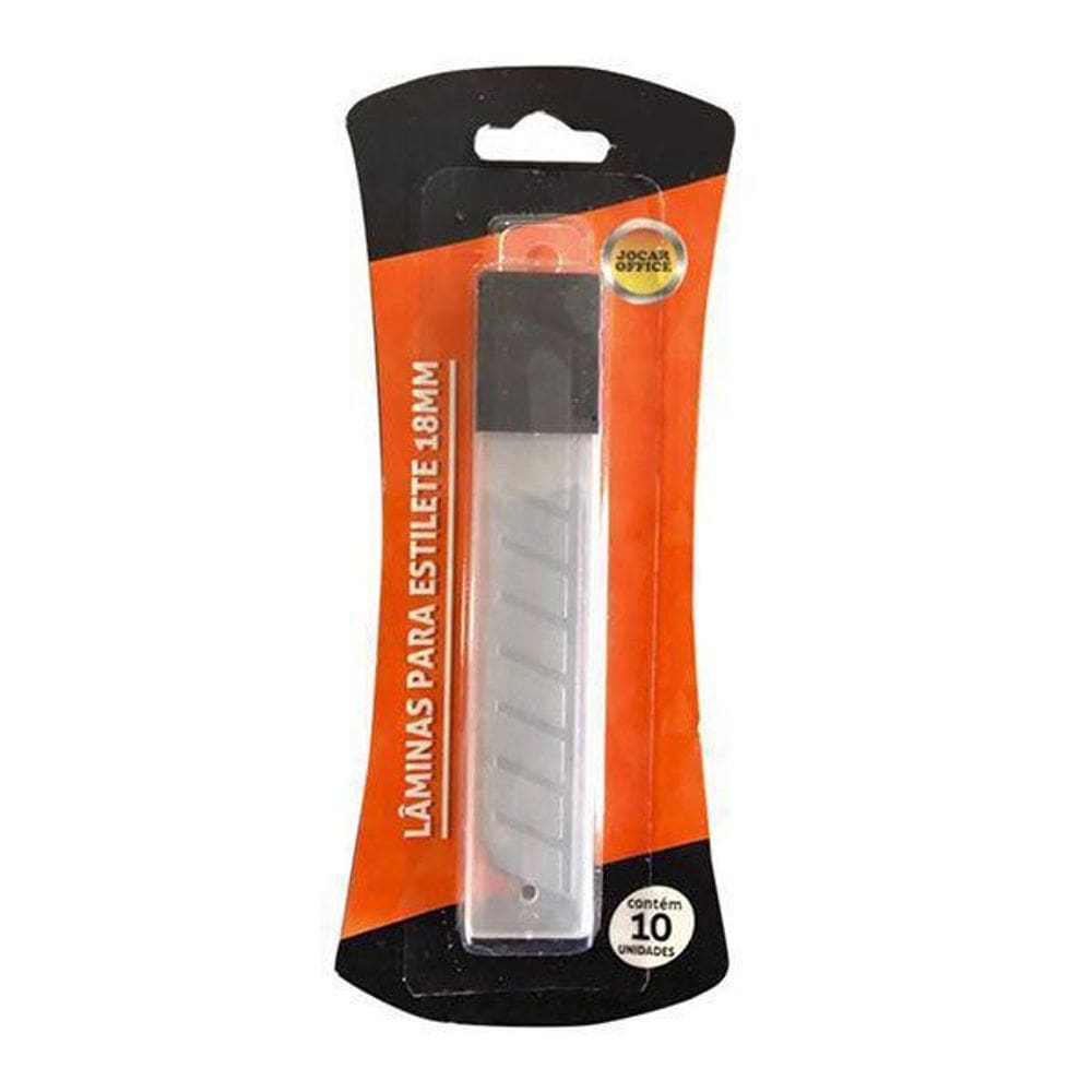 Lâminas Para Estilete Largo Com 10 Unidades Jocar Office