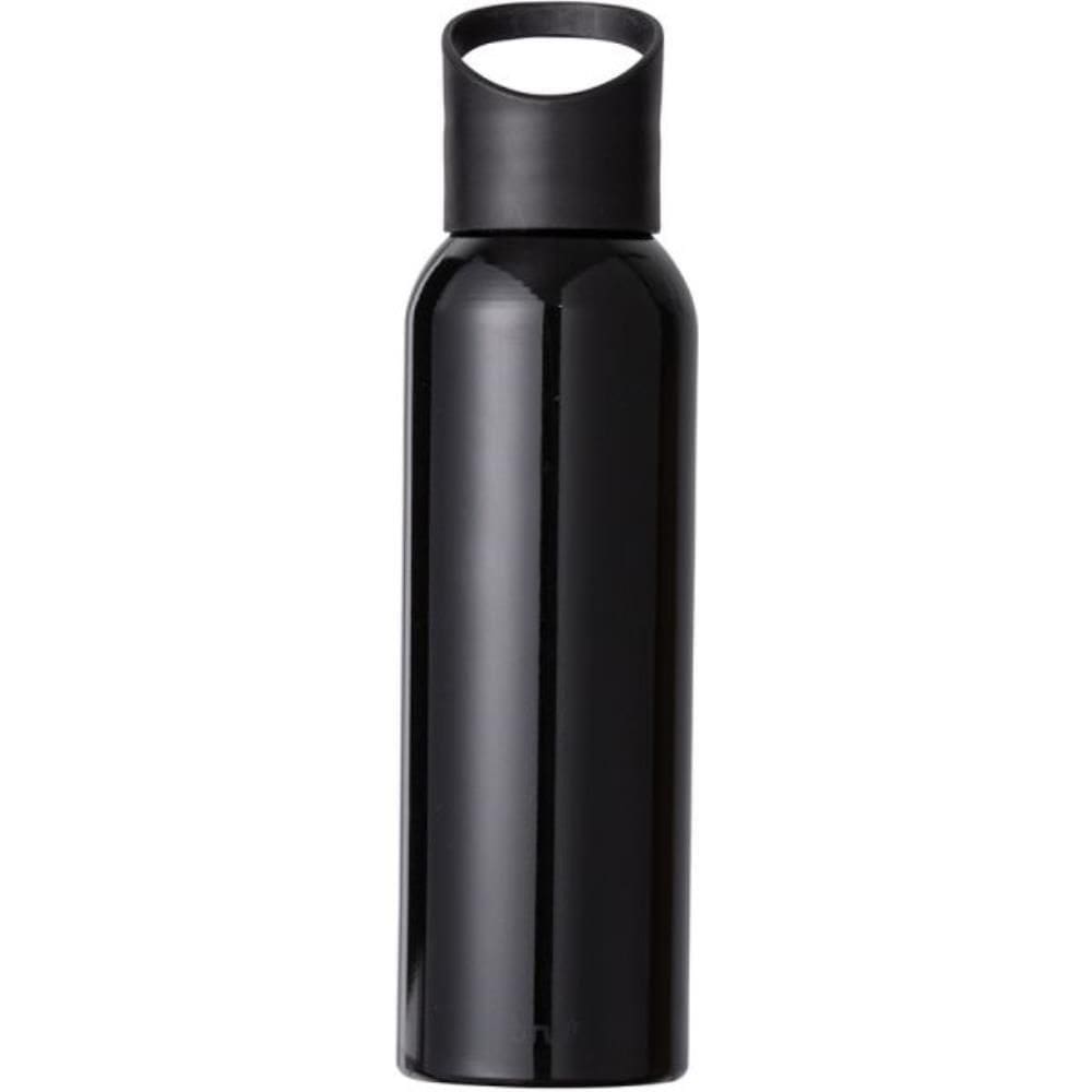 Garrafa De Aluminio C/Tampa Plastica 600Ml Preta Brw Unidade