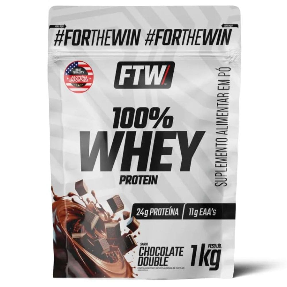 Whey Protein Concentrado Proteína 100% Pure Refil (1000g) FTW