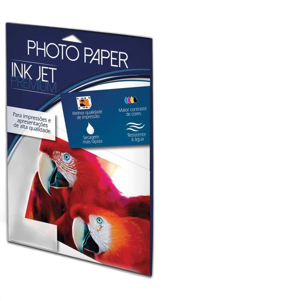 Papel Fotográfico Inkjet A3 Glossy 180G 297X420Mm