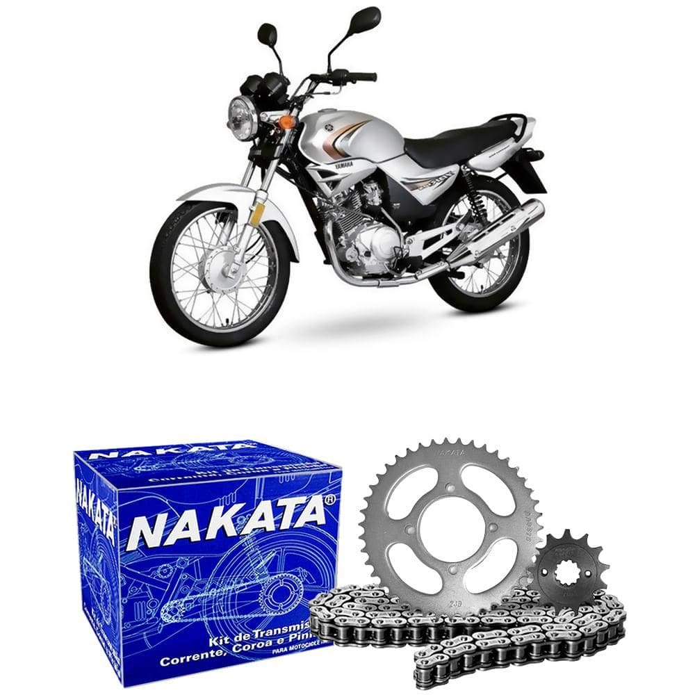 Kit Relação Transmissão YBR 125 2000 a 2002 Sem Retentor
