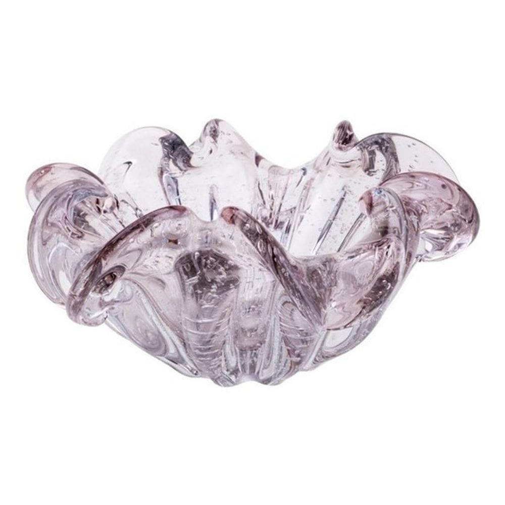 Centro De Mesa Vidro Murano Lilás Ametista 20Cm - Jolitex