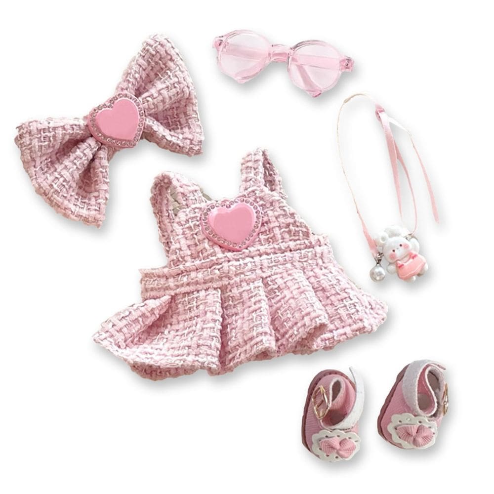 Conjunto de roupas de boneca para bonecas de 17 cm - vestidos e acessórios modernos