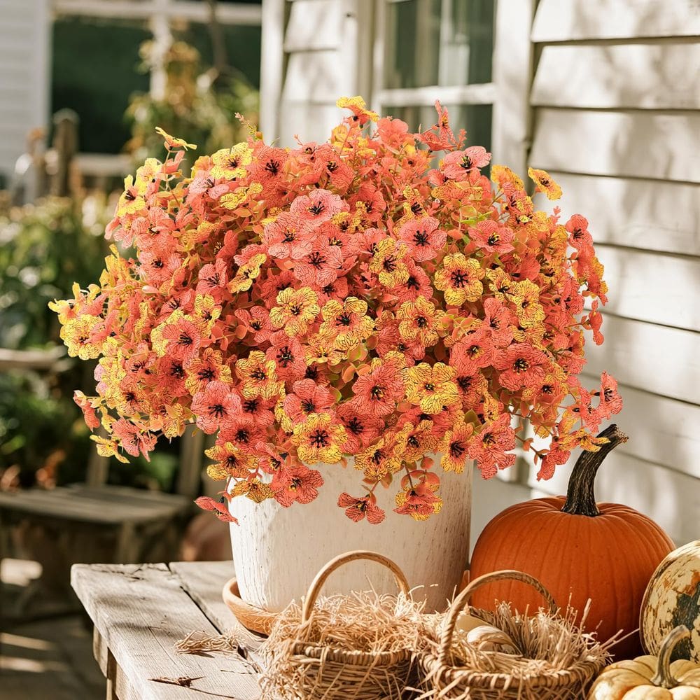 Flores artificiais artificiais ShareConn resistentes aos raios UV para decoração