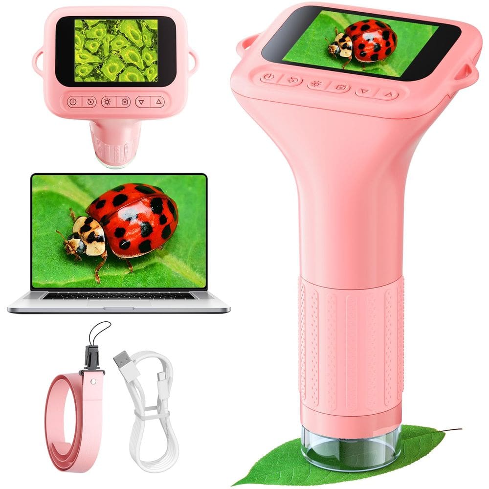 Microscópio Odatay 1080P 100X-1000X com ampliação de 12 lâminas