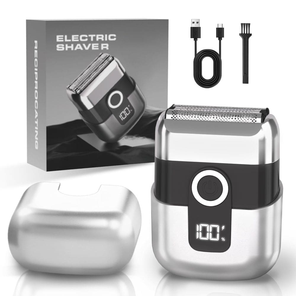 Máquina de barbear elétrica LYRSLF Mini para homens IPX7 à prova d`água