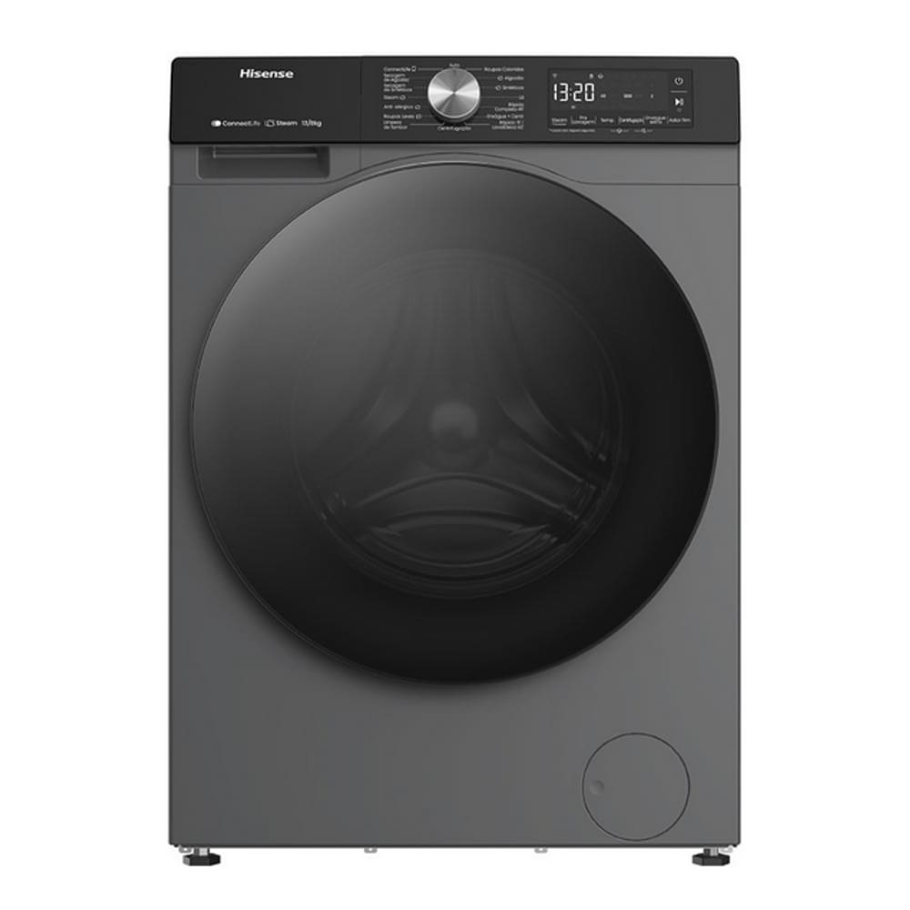 Lava e Seca Hisense WD3S13 13Kg 90L Wi-Fi 1400 RPM 220V Titanium
