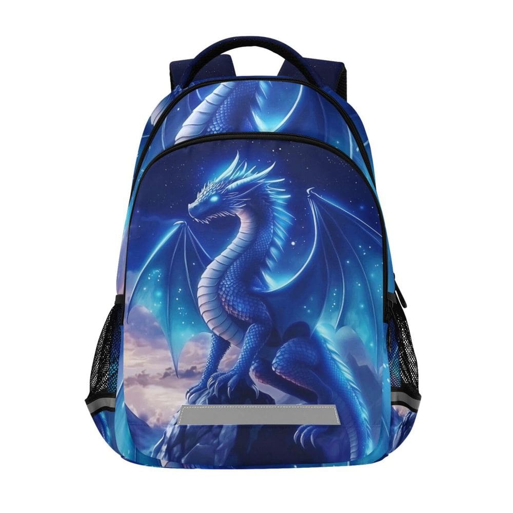 Mochila WEVIBOFU Blue Dragon Galaxy Glowing para crianças de 6 a 12 anos