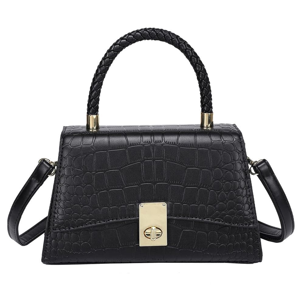 Bolsa JHVYF Bolsa tiracolo pequena e elegante para mulheres preta