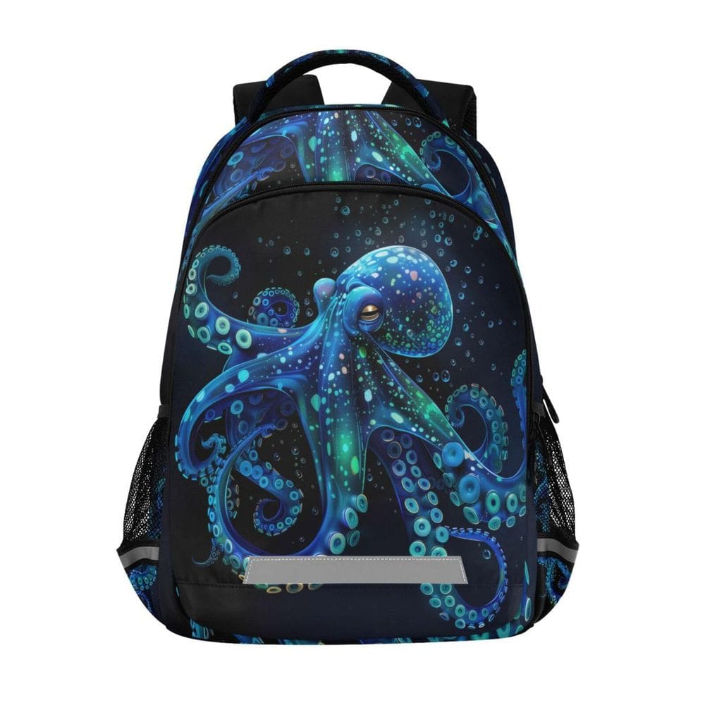 Mochila WEVIBOFU Octopus Bubble Blue Green para crianças de 6 a 12 anos