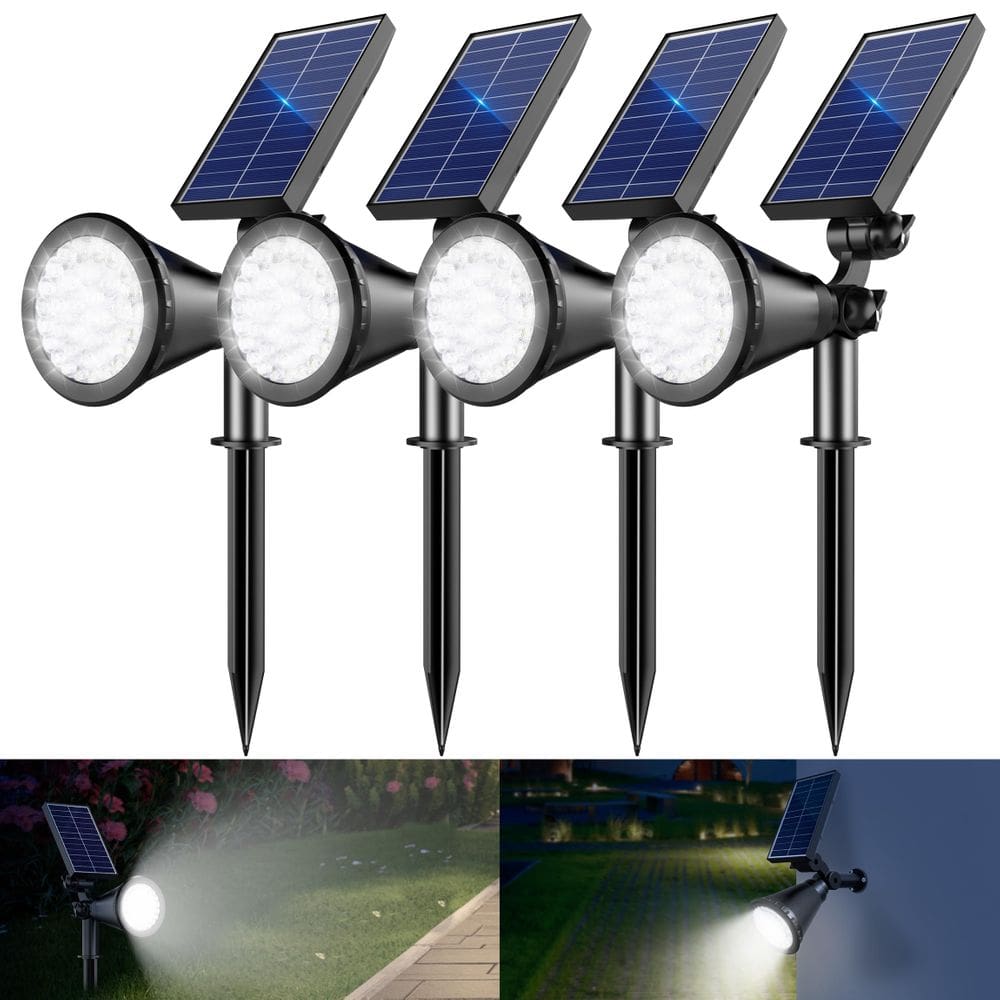 Spot Lights solares APOMAO 36 LEDs 1000LM à prova d`água, pacote com 4