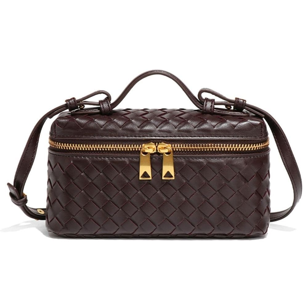 Bolsa de ombro Upbull Trendy Woven Leather para mulheres
