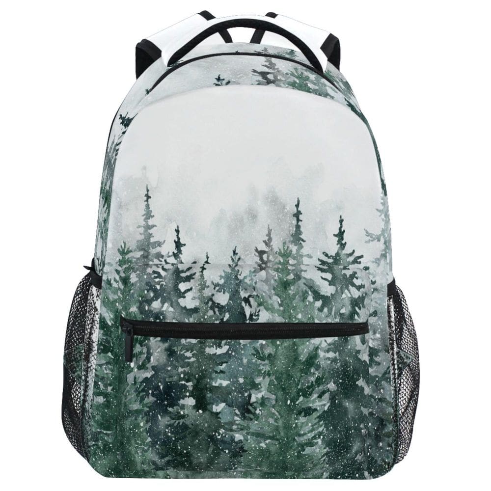 Mochila escolar infantil Wamika Winter Forest Pinewood Tree