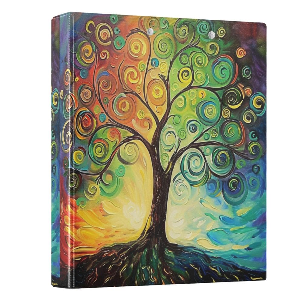 Encadernadores redondos Wamika Tree of Life 4 cm Rainbow 200s