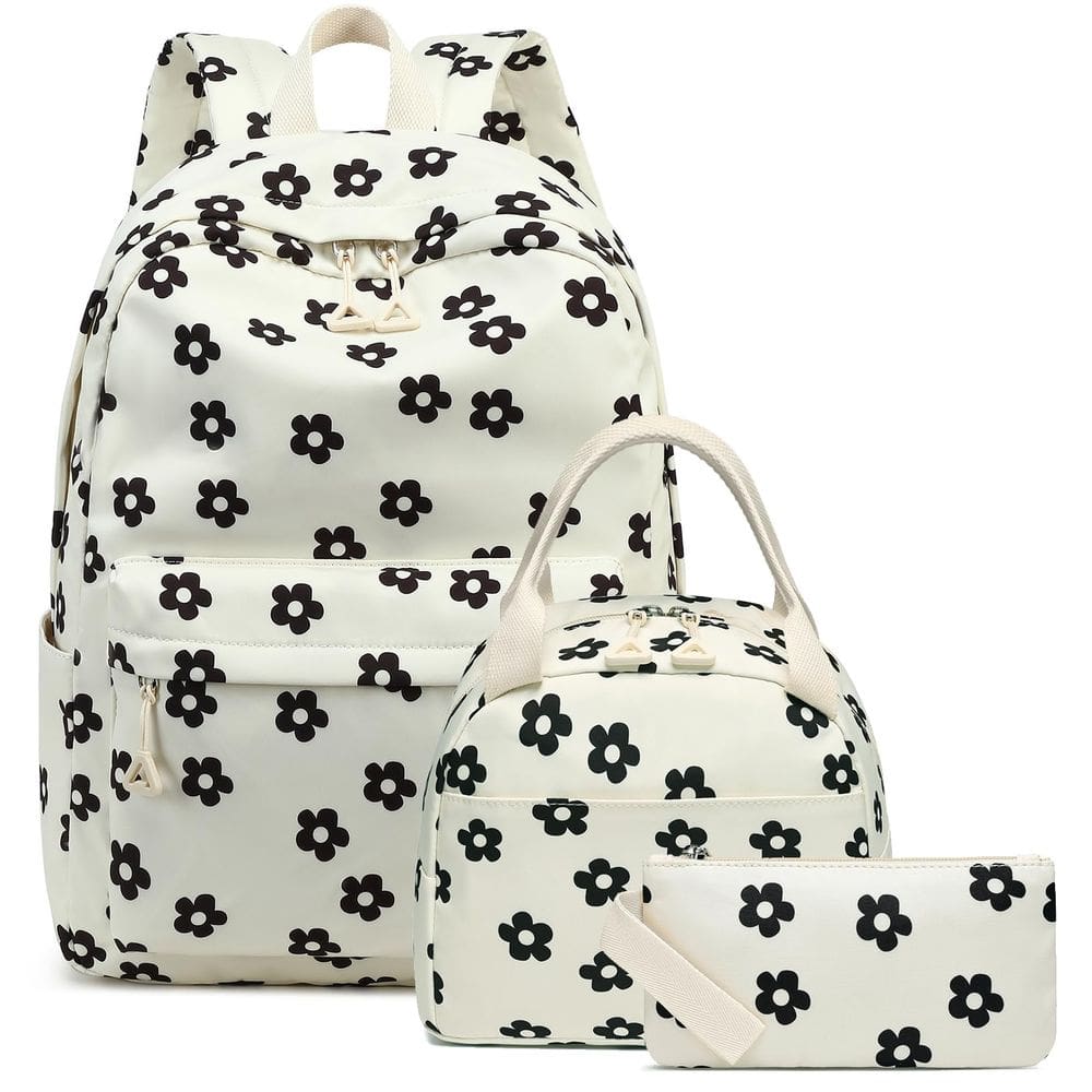 Conjunto de mochilas Bluboon Teens Girls School Floral Azul Marinho