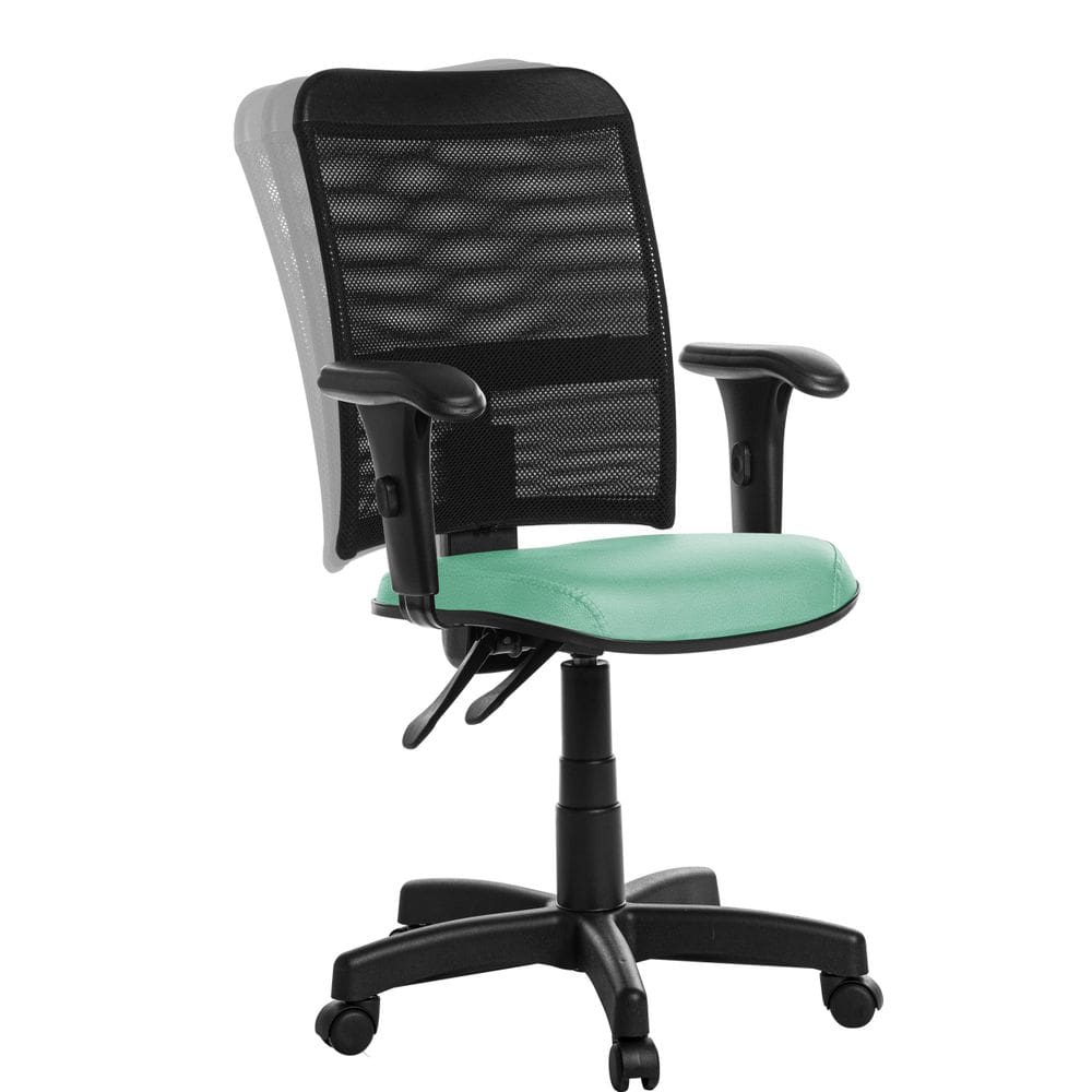 Cadeira de Escritório Giratória - Tela Mesh Turquesa