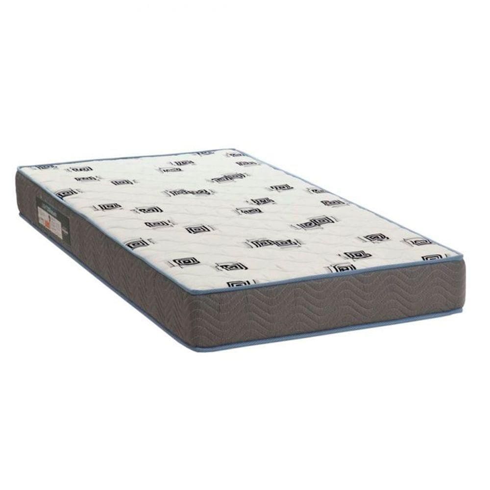 Cama Box Baú Preto E Colchão Light Espuma D33 Solteiro Ortobom