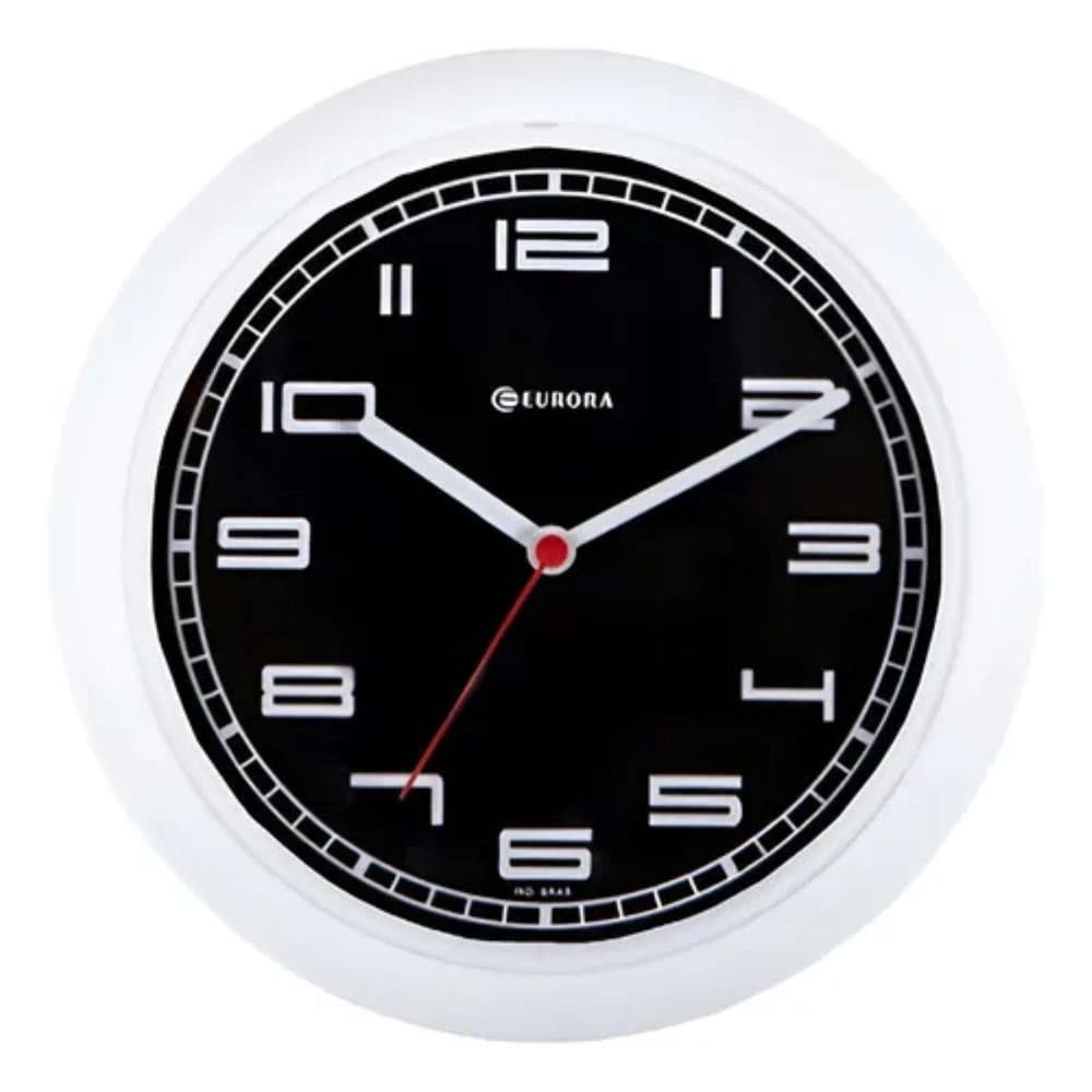 Relogio de Parede Branco Eurora 6521 021