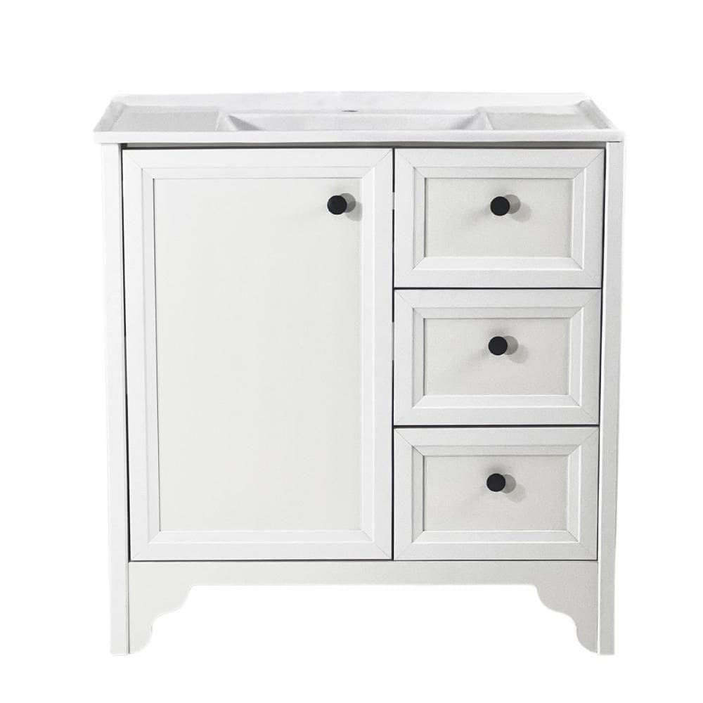 Gabinete Armário Banheiro Ditália Com Pia Bn-05 Branco