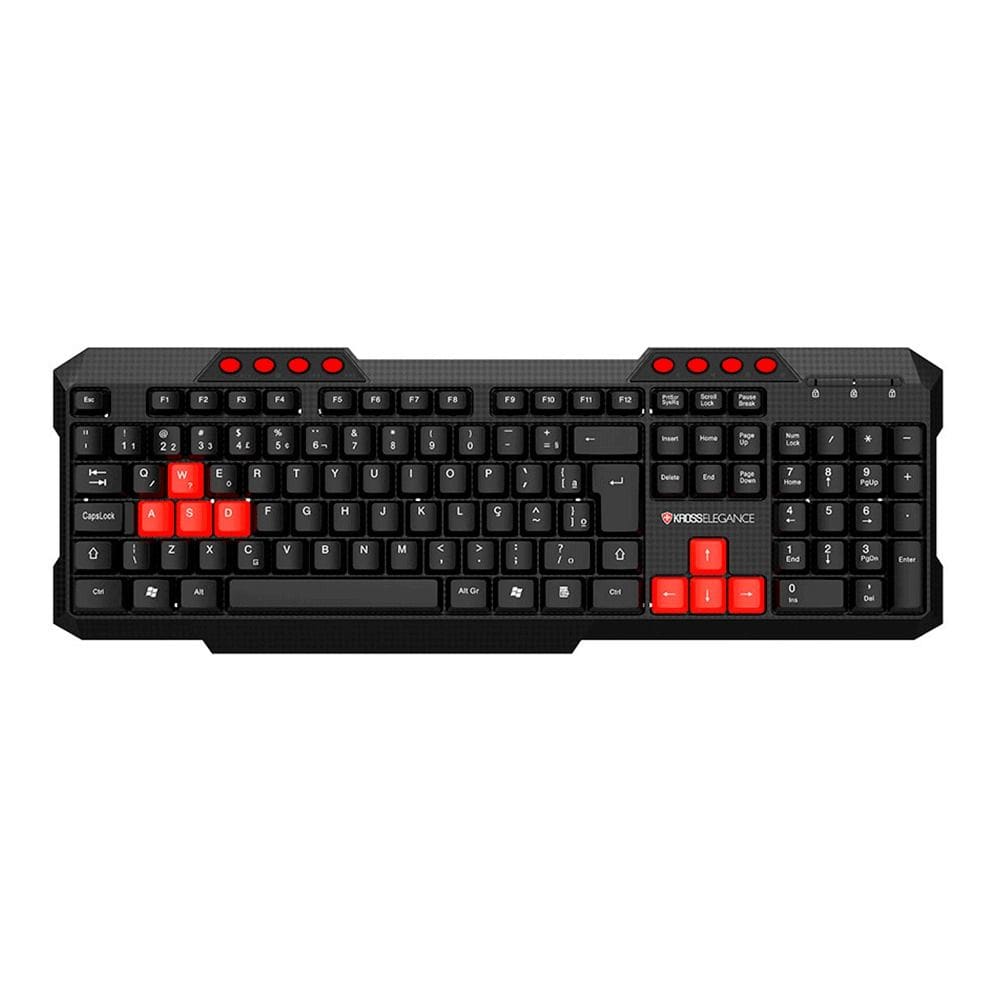Teclado Com Fio Kross Multimídia Elegance Usb Abnt2 Ke103v3