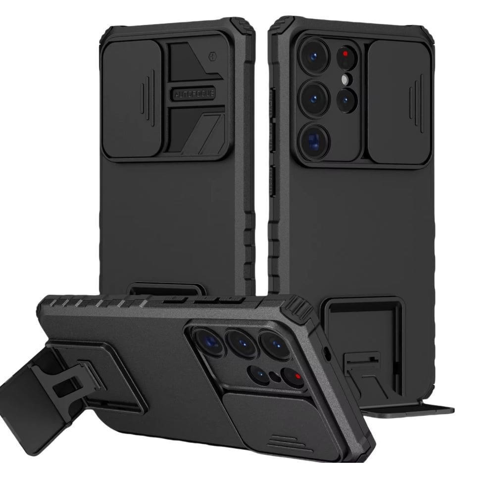 Capa Capinha Armadura C/ Proteção da Camera Suporte Anel 360 Para Samsung Galaxy S25 Ultra