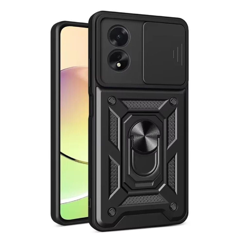 Capa Capinha Armadura C/ Proteção da Camera Suporte Anel 360 Para Oppo A58