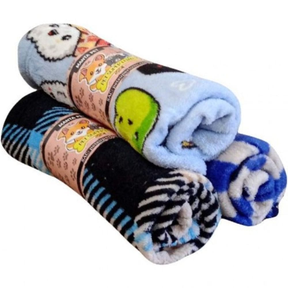 Cobertor Manta Soft para Cães e Gatos Macho 80X60 Super Macio