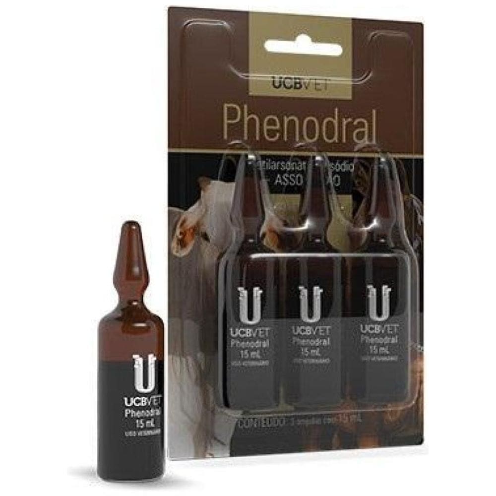 Phenodral - 3 Ampolas De 15 Ml