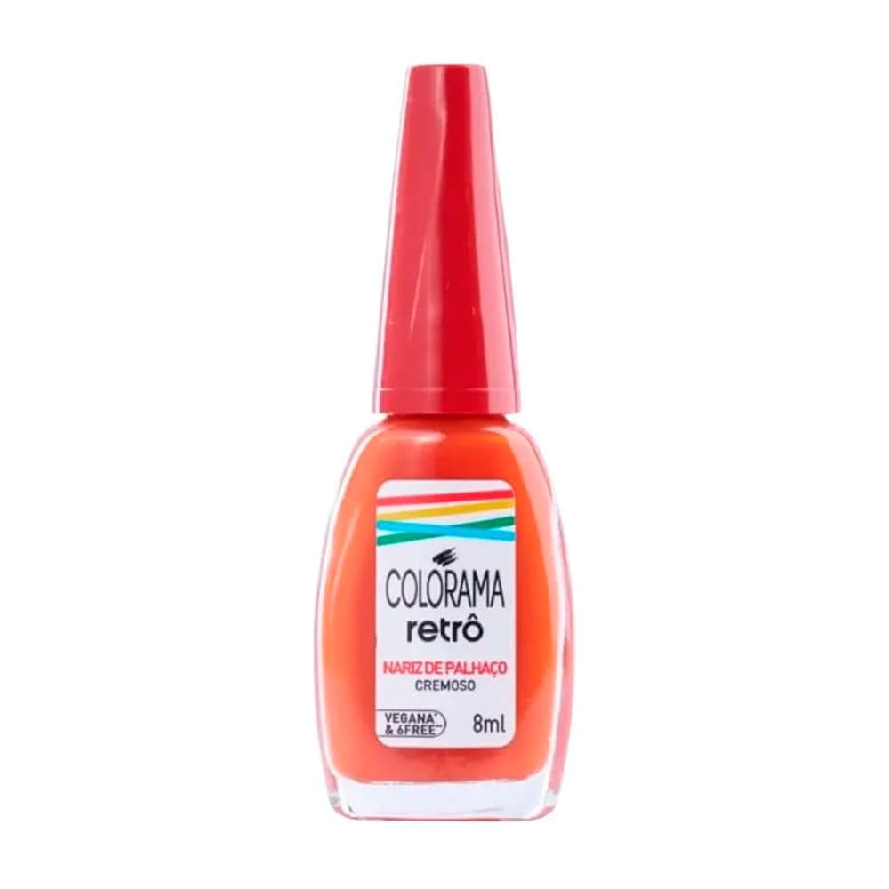Esmalte Colorama Retrô Cremoso Cor Nariz de Palhaço 8ml