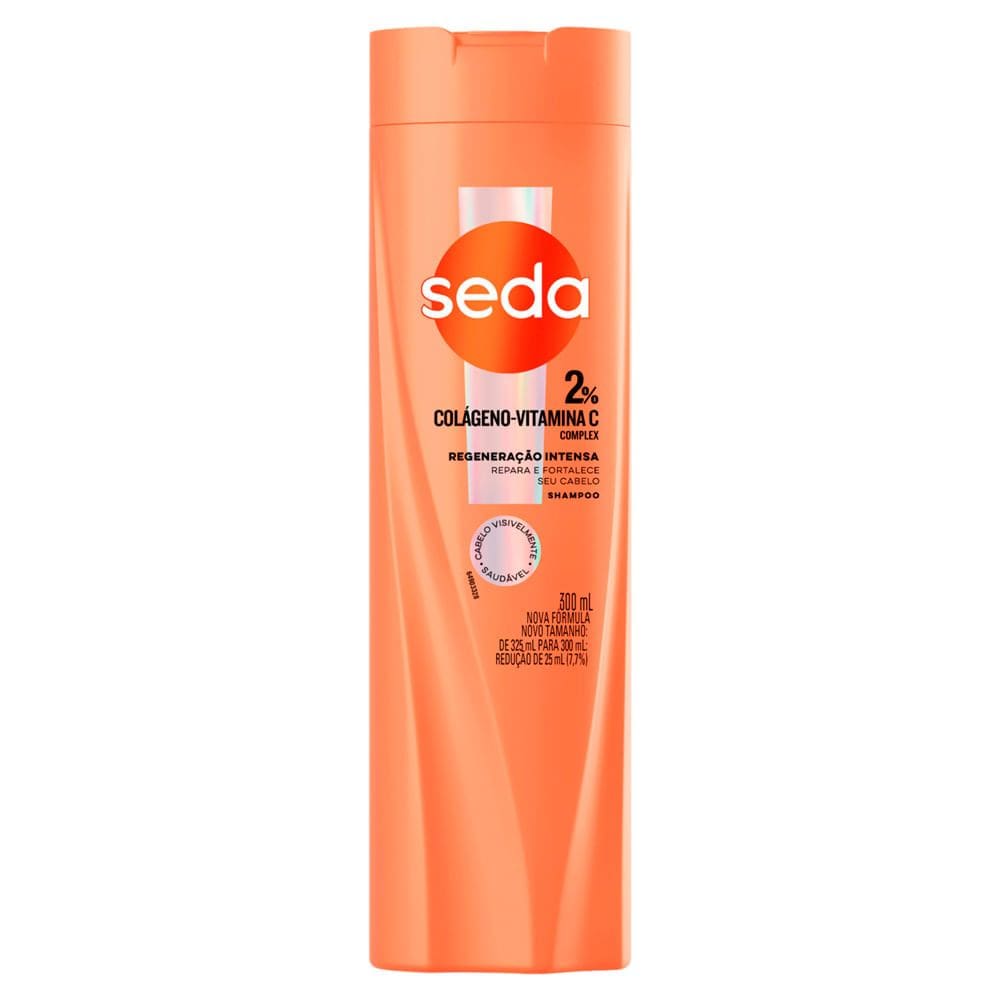 Shampoo Seda 2% Colágeno Vitamina C Complex Regeneração Intensa 300ml