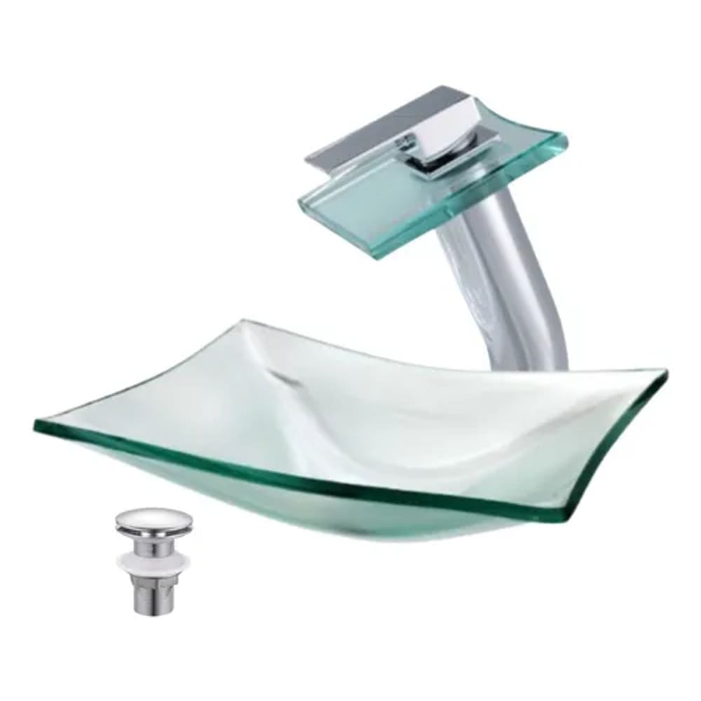 Kit Cuba De Vidro + Monocomando Mônaco + Válvula