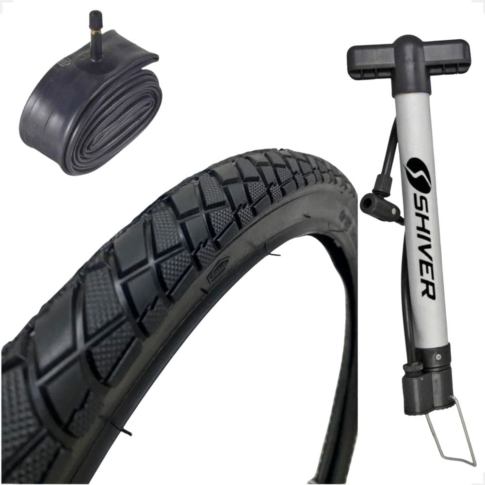 Pneu Bicicleta Shiver tipo praieiro Aro 26 X 2.125 Caloi Monark tropical + Camara Bico grosso Bomba
