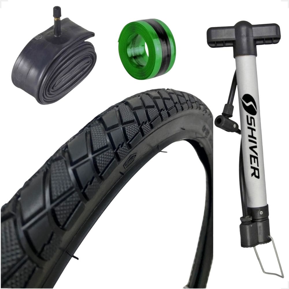 Pneu Bike Bicicleta Shiver Praieiro Beach Aro 26 x 2.125 camara Bico grosso bomba fita antifuro