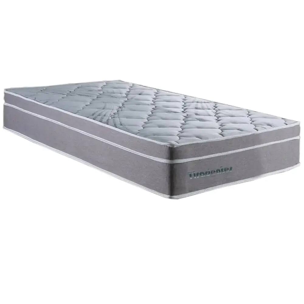 Colchão Tiradentes Solteiro 88cm com Molas Ensacadas Colchominas Cor Cinza