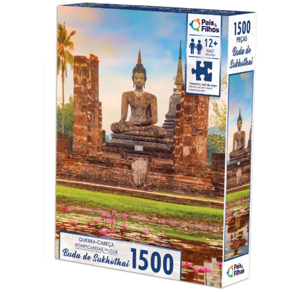 Quebra cabeça Buda de Sukhothai 1500 peças - Puzzle QC Pais e filhos