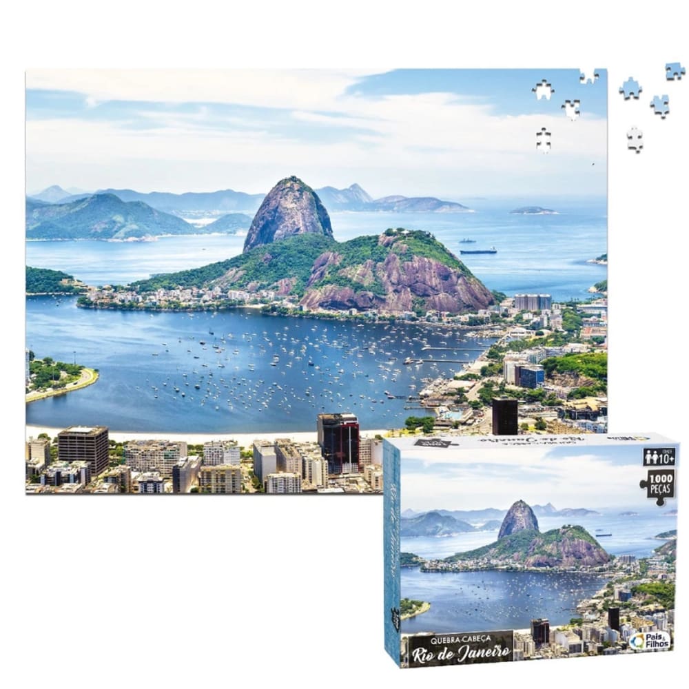 Quebra cabeça Rio de Janeiro Pão de Açúcar 1000 peças - Puzzle QC Pais e filhos