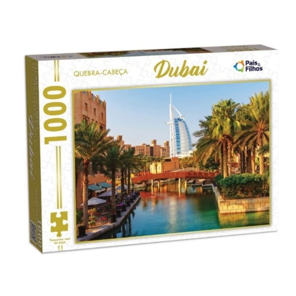 Quebra cabeça Dubai 1000 peças - Puzzle QC Pais e filhos