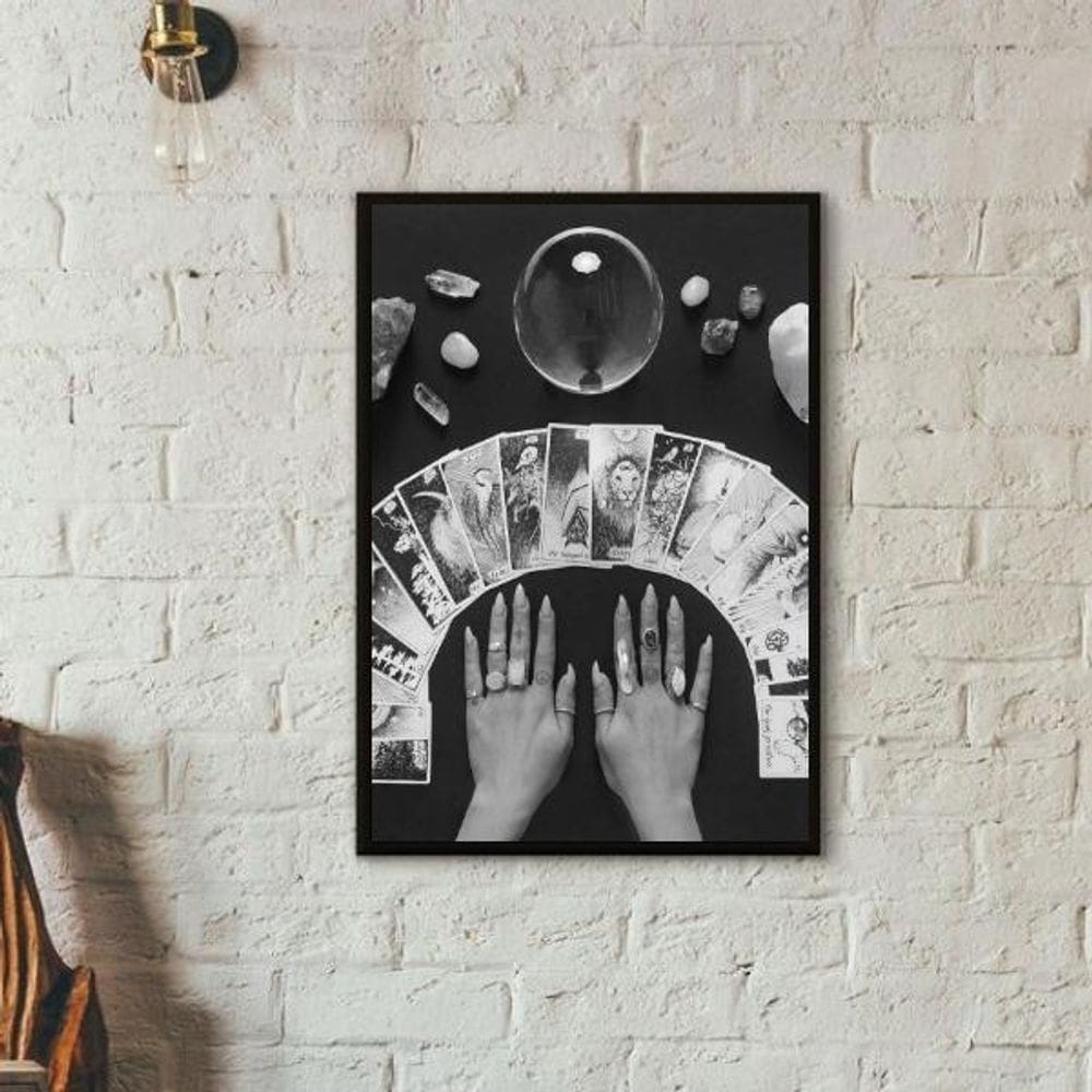 Quadro Decorativo Baralho Cigano 33X24Cm