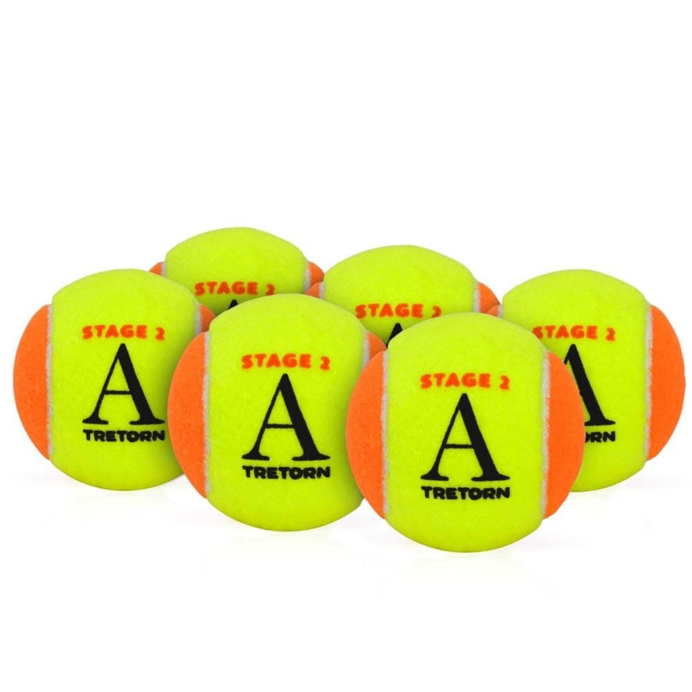 Bola De Beach Tennis Tretorn Academy Stage 2 Pack Com 06 Bolas Laranja