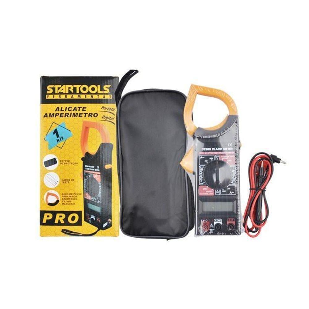 Alicate Amperímetro Digital Portátil - Preta