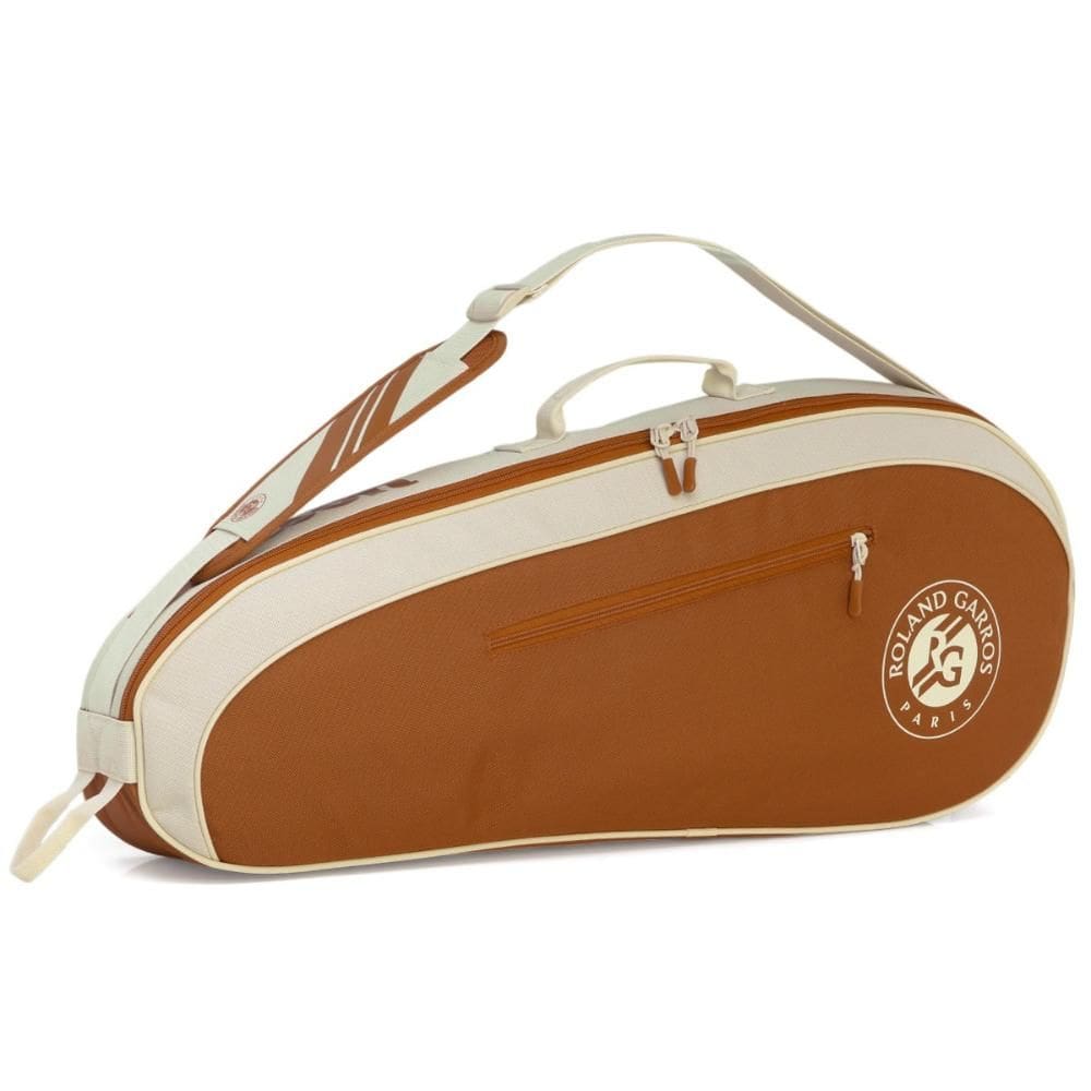 Raqueteira Wilson Team 3PK Roland Garros 2025 Marrom e Creme