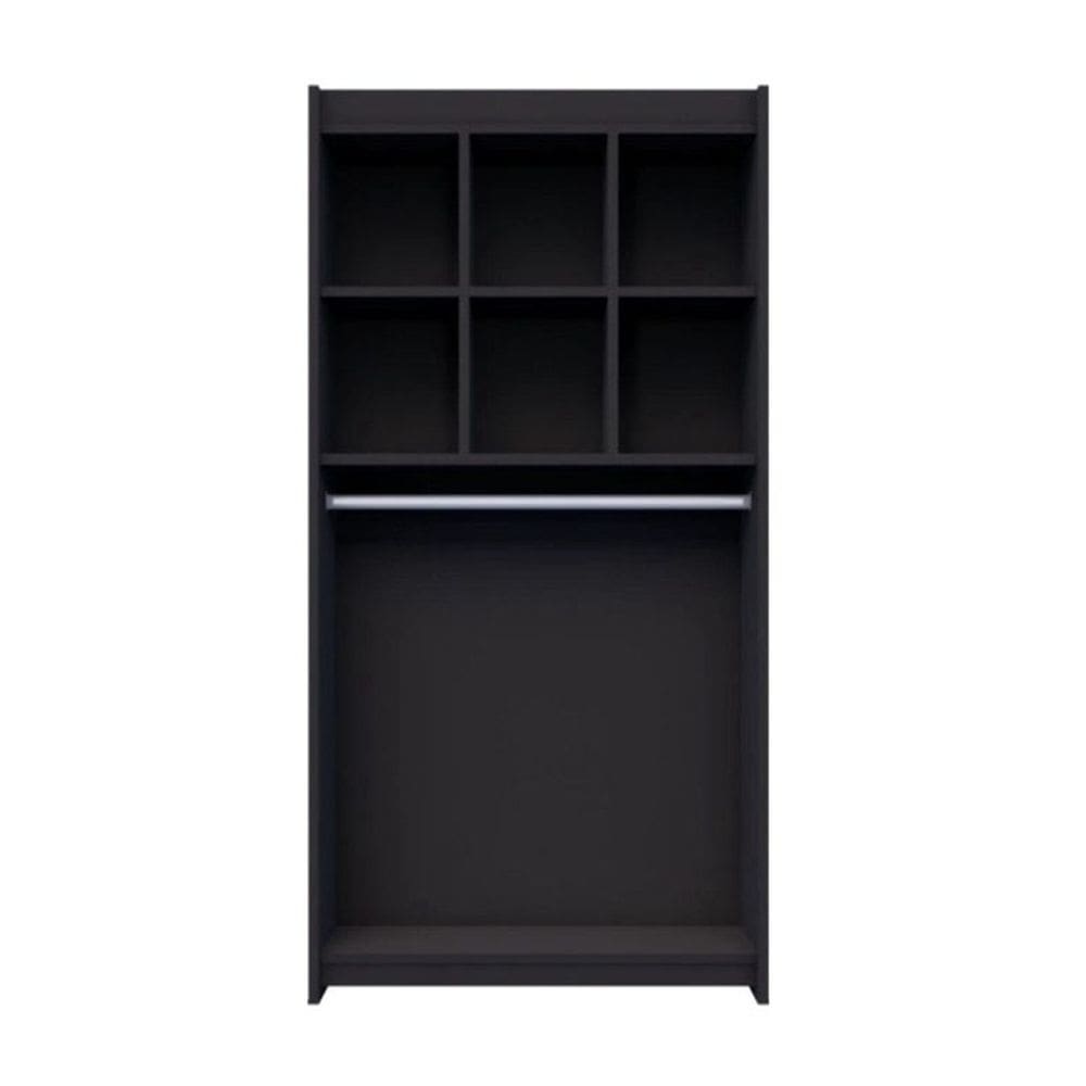 Estante Arara Colmeia Superior Preto 185X92X32Cm - Deep