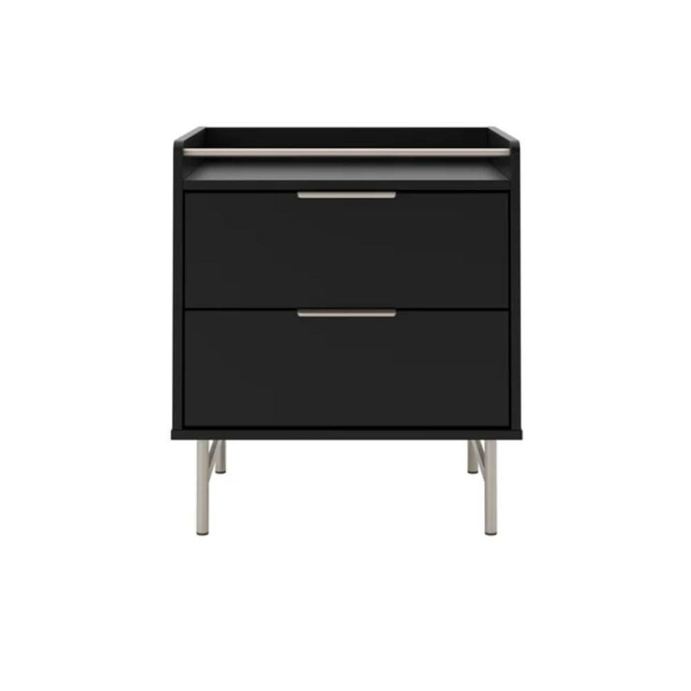 Mesa de Cabeceira com 2 Gavetas Yves 53 cm