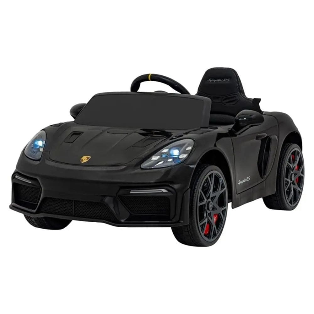 Carro Eletrico Infantil Porche Spyder 718 12V Preto - Belfix