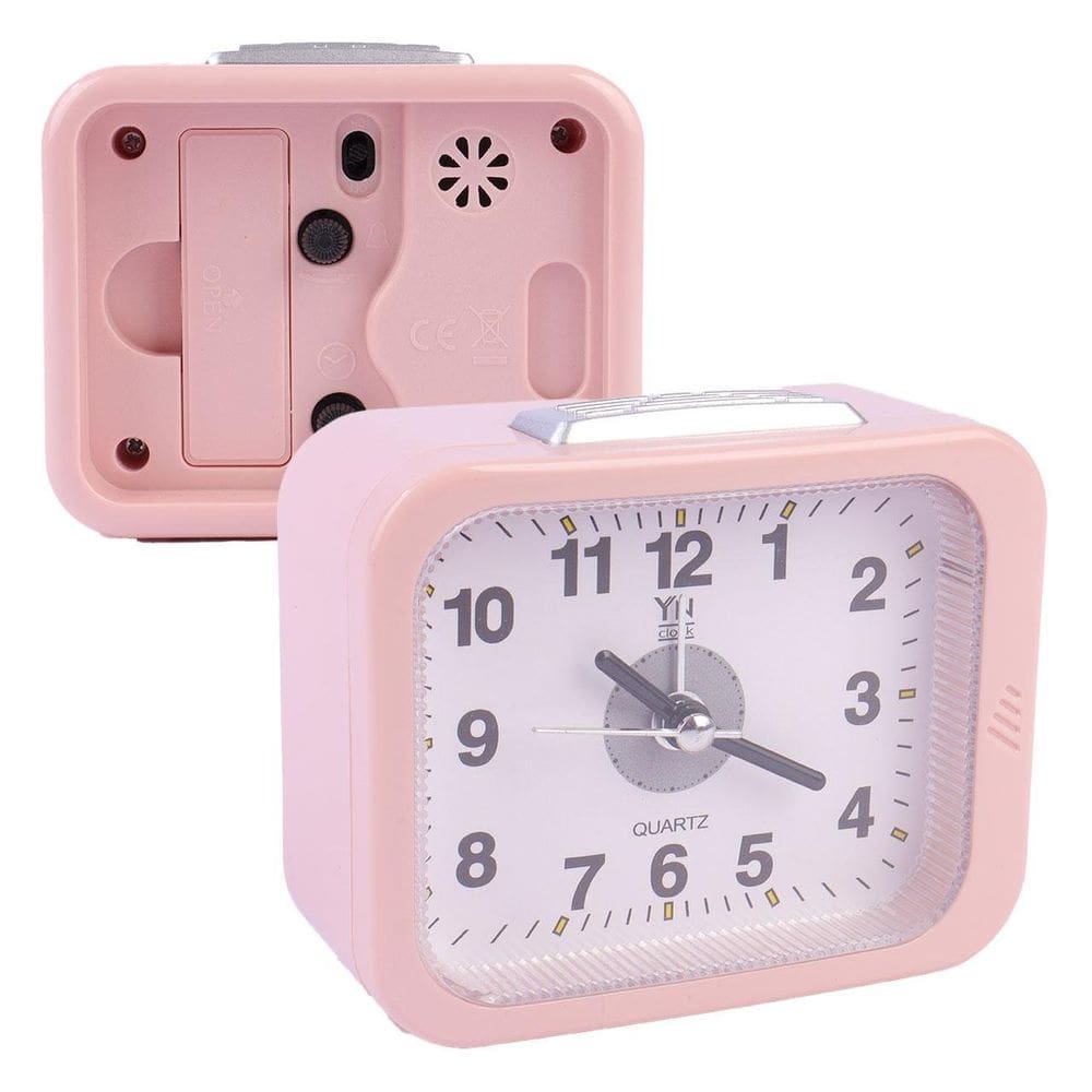 Relógio Analógico de Mesa 7,5cm Soft Color - Tudo em Caixa