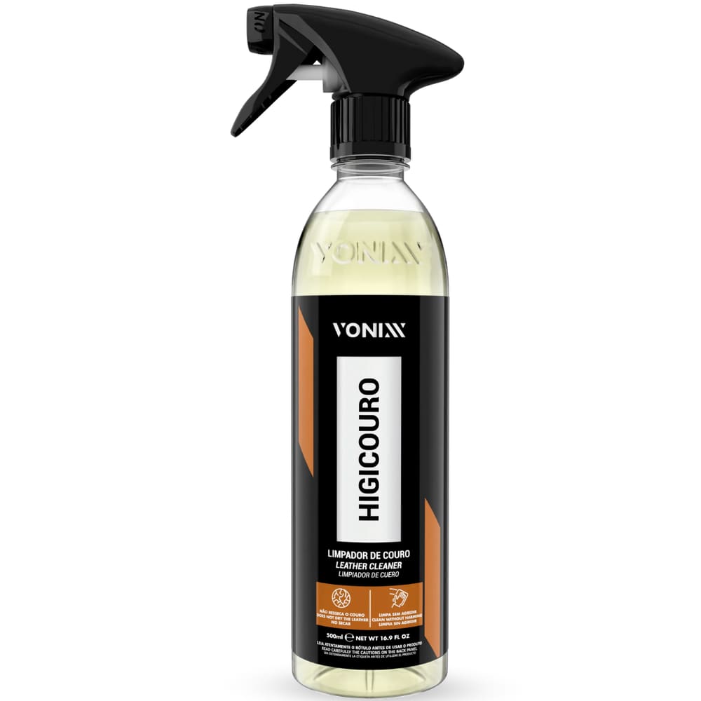 Limpador De Couro Vonixx Higicouro 500ml Limpeza E Proteção Total