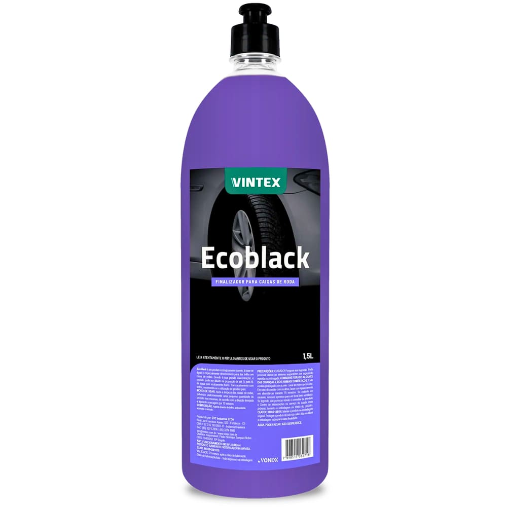 Finalizador Caixa De Rodas Vintex Ecoblack 1,5L Com Alto Rendimento