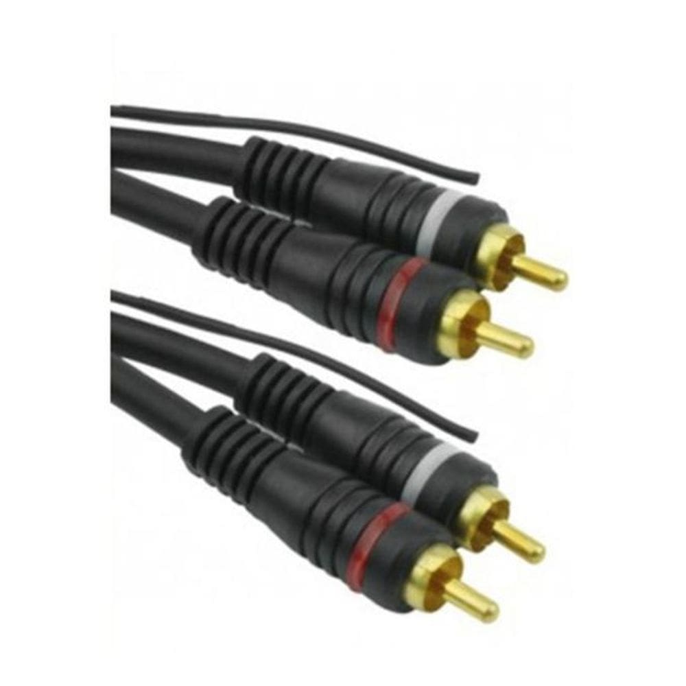 Cabo Rca 1,5Metros 6Mm Blindado Ouro Automotivo Profissional
