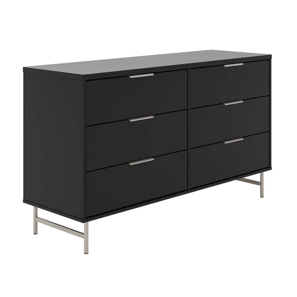 Cômoda 6 Gavetas Yves 135 cm Rack Sala de Estar